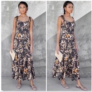 Christy Lynn Luisa Floral Linen Maxi Dress